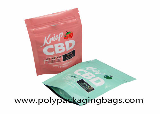 CMYK Panton Printing Child Resistant Zipper 200 Micron Self Sealing Bag