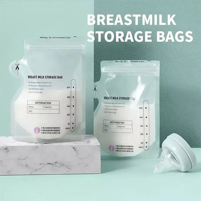 ジップ ロック式の母乳の貯蔵袋、Pre-SterilizedおよびBPAの自由な赤ん坊の母乳の貯蔵の袋袋を立てなさい