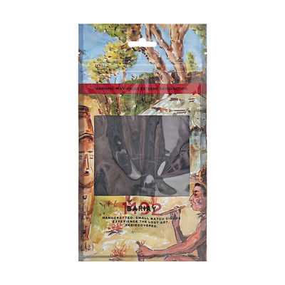 ロゴの明確な窓/Ziplock/こつの穴が付いている注文のシガーの加湿器の袋