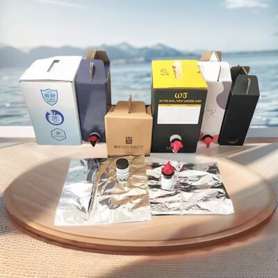 テクスチャードサーフェスバッグインボックスプラスチックコンテナ（スパウト付き）食品グレード液体包装用途に適しています