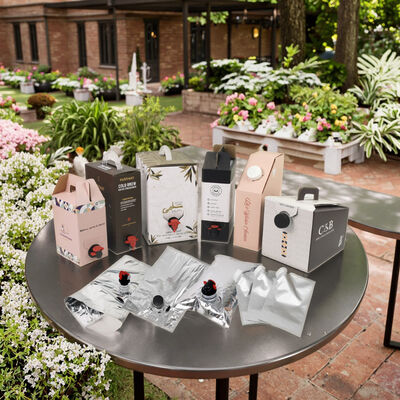 オーダーメイド BIB バッグ アクセサリー付きの箱 タンプスプート ワインジュースオイルやその他の液体製品を梱包するのに理想的です