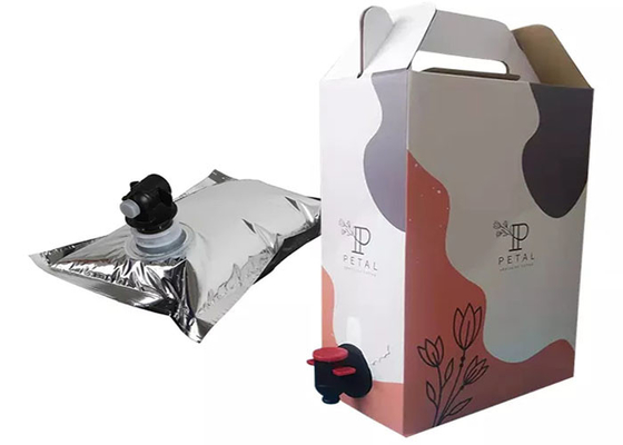 液体水弁/栓が付いている箱の赤ワイン5Lの無菌フルーツ ジュースのプラスチック蛇口袋