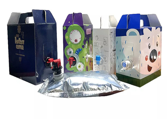 液体の飲料のための栓が付いている箱の透明な22L 25L 50Lアルミニウム無菌袋