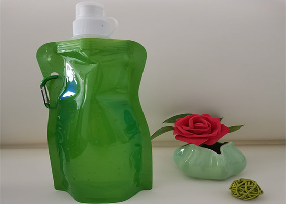 大容量プラスチック水ジュースは袋、BPAの自由な飲み物の口の袋の上に立つ