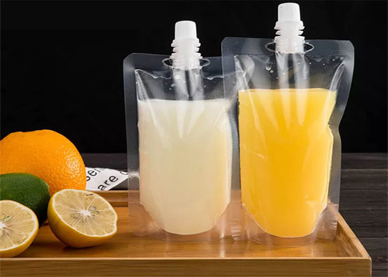 食品等級の立場のプラスチック飲み物のワインのミルク ジュースの飲料のための液体の口の袋