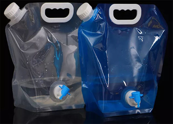 折りたたみ式 5L 10L プラスチック バケツ キャンプ スタンドアップ ウォーター ポーチ 大容量