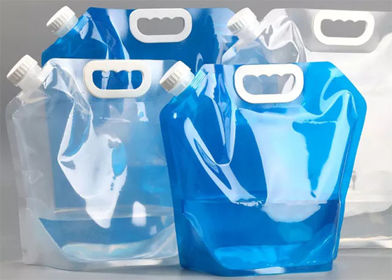 折りたたみ式 5L 10L プラスチック バケツ キャンプ スタンドアップ ウォーター ポーチ 大容量