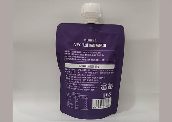 フルーツのパルプのために包む注文の印刷の再使用可能な液体の口の袋のベビーフード