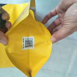 3リットルは印刷されて立てるジュース/オイル/ワインのための口/栓が付いている袋を黄色になる
