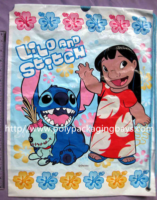 容易近いプラスチック ドローストリングのバックパックのギフトの包装/おもちゃの包装袋開ければ