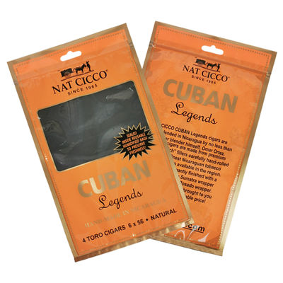 カスタム印刷 旅行 葉巻 ハミドール バッグ 4-6 葉巻 葉巻 包装 バッグ と 湿った プラスチック バッグ