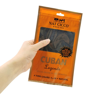 カスタム印刷 旅行 葉巻 ハミドール バッグ 4-6 葉巻 葉巻 包装 バッグ と 湿った プラスチック バッグ