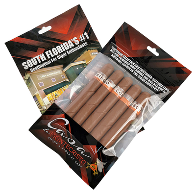 包装印刷3サイドシーリングバッグ食品包装マイラーバッグタバコポーチ葉巻バッグカスタムジッパー付き