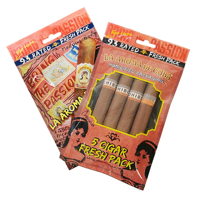 カスタム印刷 旅行 葉巻 ハミドール バッグ 4-6 葉巻 葉巻 包装 バッグ と 湿った プラスチック バッグ