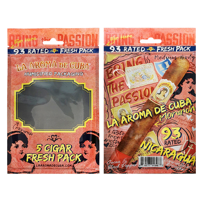 カスタム印刷 旅行 葉巻 ハミドール バッグ 4-6 葉巻 葉巻 包装 バッグ と 湿った プラスチック バッグ