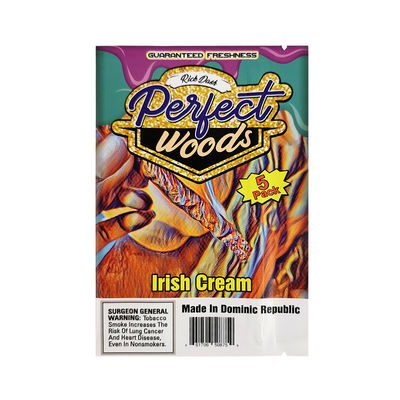 カスタムロゴ ヒートシールフォイルマイラーバッグ 湿度タバコ包装 ジッププラスチックヒュミドールシガーチャック袋