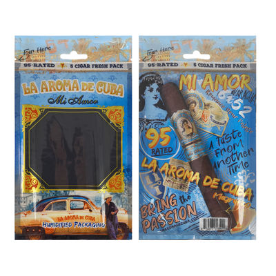 加湿器付きカスタム高級レザーシガー旅行ケース ポータブルシダー裏地加湿器バッグ モイスチャーコントロールジップロックポーチ