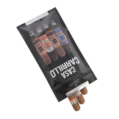 加湿器付きカスタム高級レザーシガー旅行ケース ポータブルシダー裏地加湿器バッグ モイスチャーコントロールジップロックポーチ