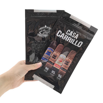 加湿器付きカスタム高級レザーシガー旅行ケース ポータブルシダー裏地加湿器バッグ モイスチャーコントロールジップロックポーチ