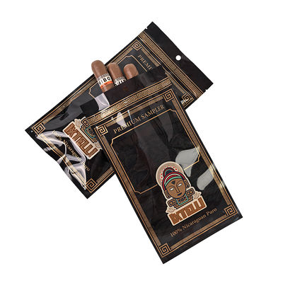 カスタムマイラータバコバッグ 防臭シガーポーチ ジップロックリーフ包装 加湿器 ヒートシール プラスチックフォイル ポータブルシガー加湿器