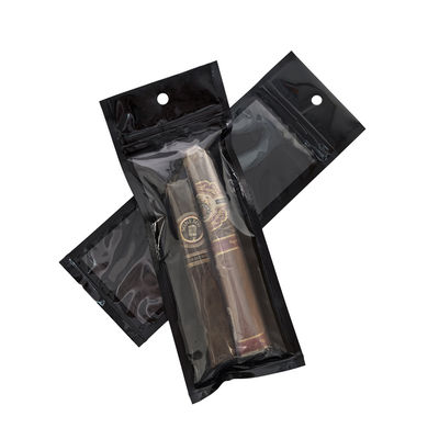 カスタムマイラー ジップロック 再封可能 シガーバッグ プラスチック 手巻き喫煙アクセサリー パッケージングポーチ 食品の保湿用