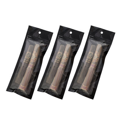 カスタムマイラー ジップロック 再封可能 シガーバッグ プラスチック 手巻き喫煙アクセサリー パッケージングポーチ 食品の保湿用