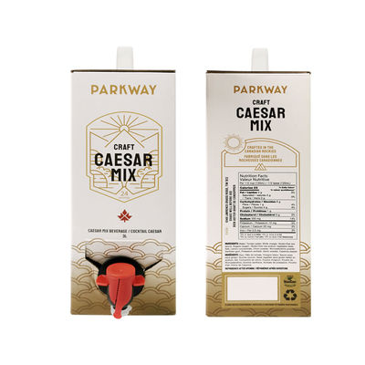 カスタム1L 1.5L 2リットル 3L 5L 96OZ BIBバッグ使い捨てバッグインボックス ティー/ジュース/コーヒー用テイクアウト紙箱パッケージ ディスペンサー付き