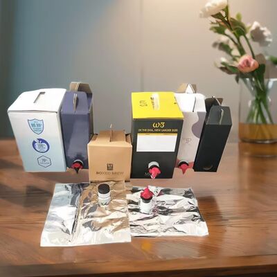 テクスチャードサーフェスバッグインボックスプラスチックコンテナ（スパウト付き）食品グレード液体包装用途に適しています