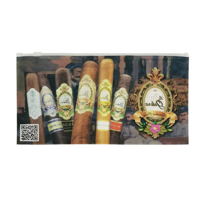 小型プラスチック葉巻袋 葉巻保湿プラスチックジッパーバッグ 湿気保持と再封可能な簡単なアクセス用に設計