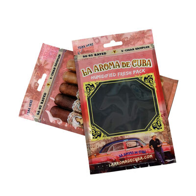 Small Size Cigar Humidor Bags Containing Humidity Sheet Suitable for 5 Cigars Maintaining Proper Flavor and Aroma