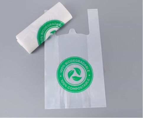 Compostable PBATのコーンスターチの印刷するFlexoは型抜きされた袋袋を買い物袋