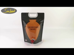 カスタマイズされたジュース/ワインのパッケージ スタンドアップスプートバッグ ビトップ・タップ・ダブル・ボトム