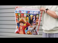 防水 シングル ストリング ショルダー バッグ カラー プリント ロゴ / 服 リュックパック バッグ