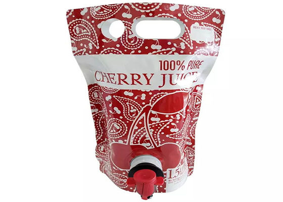 大容量は蝶蛇口/栓が付いている新しいジュースの口の袋を立てる