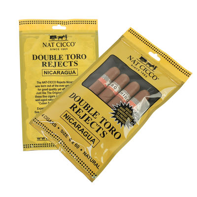 カスタムタバコ包装加湿器 プラスチックバッグ加湿器 シガーバッグ、湿度計と仕切り付き