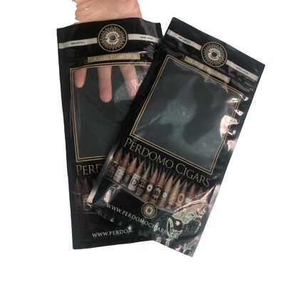 OPP LDPEラミネート素材 シガバッグ オーダーメイド提供 009mm厚度 優れた強度とシガの保管のための気密密封