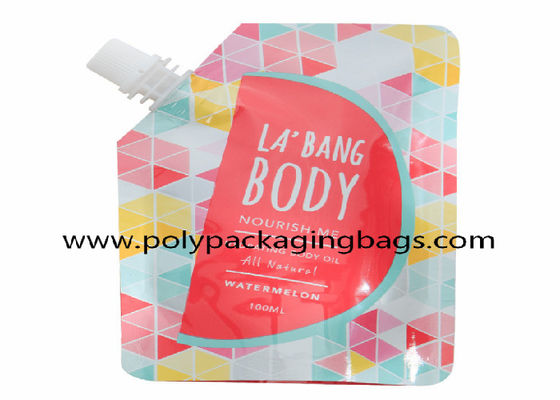 500ML 1.5Lの液体のための口袋の上の洗浄力があるノズル袋の立場の上の立場を印刷するグラビア印刷